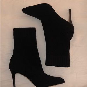 oksana pointed toe sock bootie